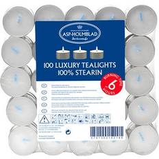 Fyrfadslys 100 Asp-Holmblad Tealight Stearinlys 100stk