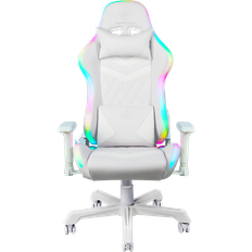 Nackkudde - Vita Gamingstolar Deltaco RGB Gaming Chair - White