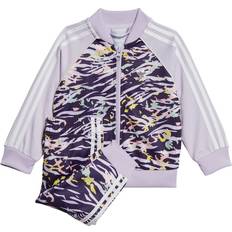 adidas Kid's SST Tracksuit - Dark Purple/Purple Tint/Multicolor/White (GD2857)