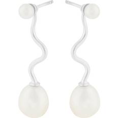 Pernille corydon lagoon øreringe Pernille Corydon Lagoon Earrings - Silver/Pearl