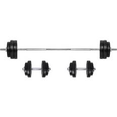 Skivstång 50 kg inSPORTline Barbell and Dumbbell Set 3-50 kg