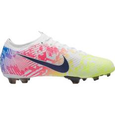 Multicolored Football Shoes Children's Shoes Nike Neymar Mercurial Vapor 13 Elite FG GS - White/Black/Racer Blue/Volt