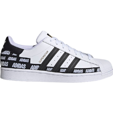 Adidas Superstar Wordmark Heel Stripe - White/Black - Men's