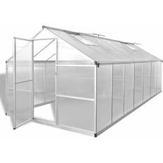 vidaXL Reinforced 10.53m² Aluminum Polycarbonate