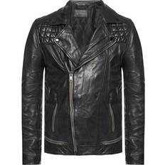 AllSaints Conroy Biker Jacket - Ink Navy