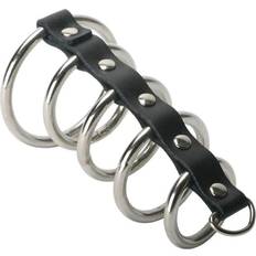 Leder Keuschheits-Vorrichtungen Strict Gates of Hell 5 Ring Chastity Device