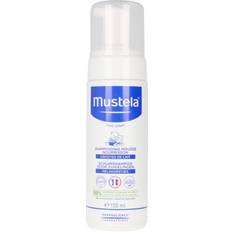 Valkoinen Hiustenhoito Mustela Bébé Vaahto Hiustenpesuaine Vastasyntyneille Lapsille 150 ml