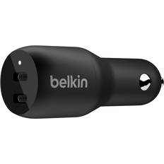 Belkin boost dual charge Belkin CCB002btBK Black BOOST CHARGE Dual USB-C Car Charger 36W