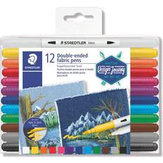 Hobbymateriale Staedtler 3190 Double Ended Fabric Pen 12-pack