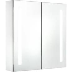 vidaXL Armadietto Bagno Con Specchio e LED 60x14x62 cm