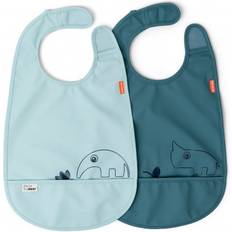 Done by Deer Deer friends Bib w/velcro 2-pack