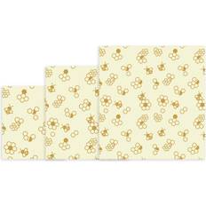 Cotton Kitchen Storage Honeycomb Beeswax Cloths Kitchen Storage 3pcs