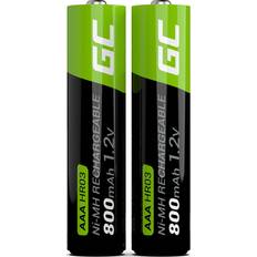 Green Cell rechargeable batteries 2x aaa hr03 800mah