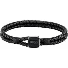 Black Jewellery HUGO BOSS Jewels Seal Bracelet - Black