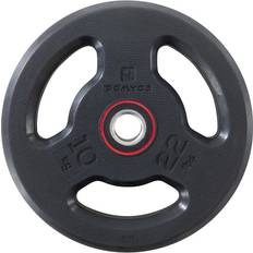 Piastre di Peso Domyos Disco gomma bodybuilding 10kg 28mm Corength nero