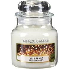 Hvite Duftlys Yankee Candle All is Bright Small Duftlys 104g