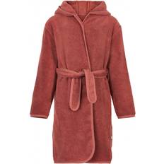 Broderet Morgenkåber Børnetøj Pippi Hooded Bathrobe - Marsala (5201-426)