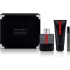 Prada Uomo Scatole regalo Prada Luna Rossa Carbon Gift Set EdT 100ml + EdT 10ml + Shower Gel 100ml