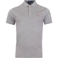 Slim fit soft touch polo shirt' Polo Ralph Lauren Slim Fit Soft Touch Pima Polo Shirt - Steel Heather