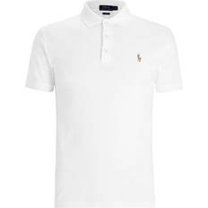 Polo Ralph Lauren T-skjorter & Singleter Polo Ralph Lauren Slim Fit Interlock Polo Shirt - White