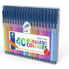 Staedtler Kuglepenne Staedtler Triplus Color 323 Triangular Fibre Tip Pen 40-pack