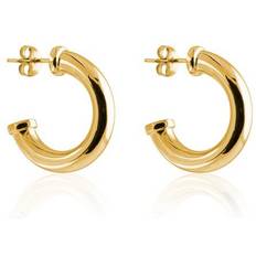 Sophie By Sophie Örhängen Sophie By Sophie Plate Chunky Hoops S - Gold