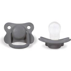 Filibabba Pacifiers Dark Grey 6m+ 2-pack