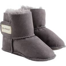 Fåreskind Babysko Børnesko En Fant Sheepskin Booties - Grey