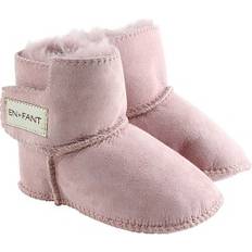 Rosa Hausschuhe En Fant Sheepskin Booties - Pink