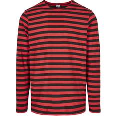 Urban Classics Regular Stripe LS - Fire Red/Black