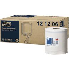 Toilet- en huishoudpapieren uitverkoop Tork Basic Paper Centrefeed Roll 2-Ply (121206) 6-pack