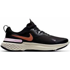 Nike React Miler Negro Marron Mujer Cw1778 009 - Black/Gold