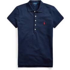 Dame - Slim Pikéskjorter Polo Ralph Lauren Slim Fit Stretch Polo Shirt - Newport Navy