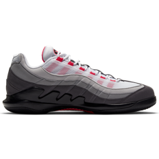 Men - Red Racket Sport Shoes Nike Court Air Zoom Vapor X Air Max 95 M - Vit/Neutral Grey/Medium Grey/Solar Red