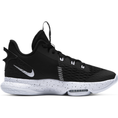 43 ½ Chaussures de Basket Nike LeBron Witness 5 - Black/White/Metallic Silver