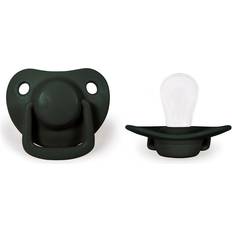 Pacifiers Dark Green 0-6m 2-pack