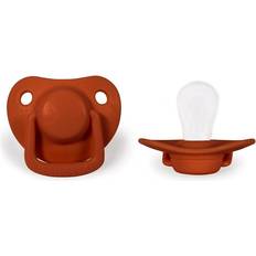 Filibabba Fopspenen Filibabba Pacifiers 2-pack Rust 0-6 months