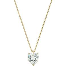 Timeless gold Edblad Timeless Heart Necklace - Gold/Transparent