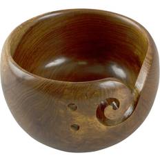 Portaovillos Yarn Bowl Wood 14cm