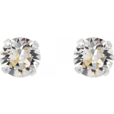 Classic Stud - Silver/Transparent