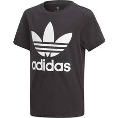 Adidas XS Children's Clothing adidas Junior Trefoil T-shirt - Black/White (DV2905)