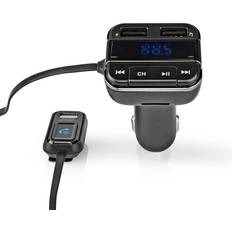 Bluetooth transmitter Nedis CATR123BK Bluetooth Hands-Free FM Transmitter