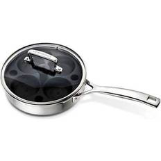 Gusseisen-Kochfeld Schmorpfannen Le Creuset 3-ply Stainless Steel med lock 20 cm