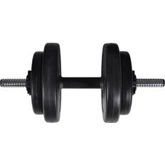 vidaXL Barbell And 2 Dumbbell Set