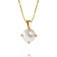 Caroline Svedbom Halskæder Caroline Svedbom Classic Petite Necklace - Gold/Pearl