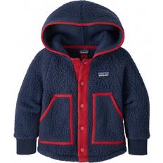 Babies Fleece Jackets Patagonia Baby Retro Pile Fleece Jacket - Navy (61146)