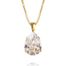 Mini Drop Necklace - Gold/Transparent