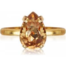 Brun Ringar Caroline Svedbom Petite Drop Ring - Gold/Light Colorado Topaz