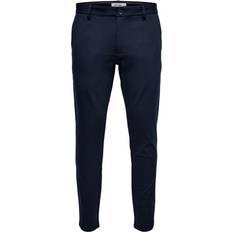 Only & Sons Mark Gestreeptd Broek Donkerblauw