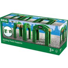 Madera Extensiones de Vía de Tren BRIO World Train Tracks Stacking Track Supports 33253